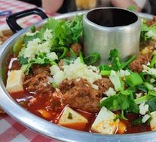 Spicy Tofu Beef Hot Pot