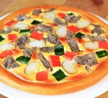 Mushroom Beef Pizza
