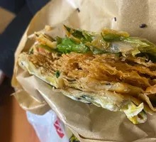 Double Egg Crepe with Pancake