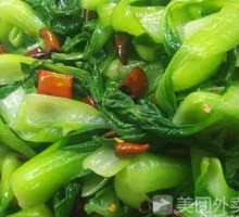 Spicy Stir-fried Baby Bok Choy