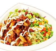 Grilled Meat Salad Rice Bowl
