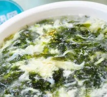 Egg Flower Seaweed Soup