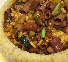 Sea Cucumber Rice Toss