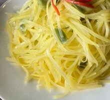 Pickled Garlic Potato Shreds