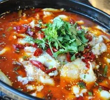 Spicy Pork Intestines with Fish