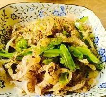 Pickled Chili Fish Skin with Pig Tongue