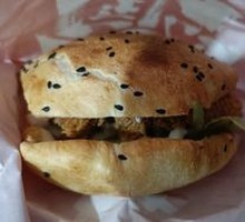 Spicy Chicken Leg Chinese Burger