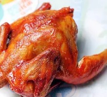 Honey-glazed扒 Chicken