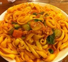 Egg Fried Knife-Cut Noodles