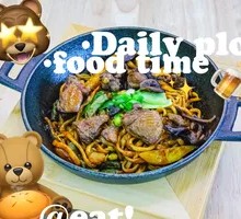 Chicken and Chanterelle Noodles