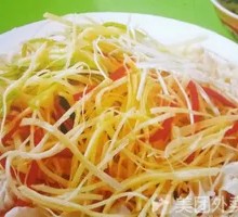 青椒土豆丝盖浇面