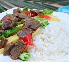 Beef and Potato Rice Bowl