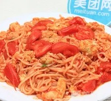Tomato and Egg Fried Noodles