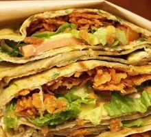 One Egg and Chicken Strip Pancake