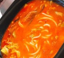 Tomato Pork Cutlet Rice Noodles