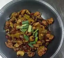Spicy Sichuan-style Pork Intestines with Pickled Cabbage