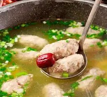 Handmade Meatball Soup
