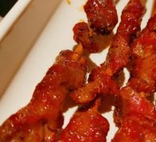 Grilled Pork with Large Skewers