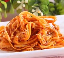 Spicy Red Oil Enoki Mushrooms
