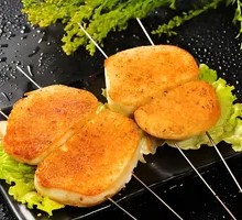 Grilled Steamed Bun Slices