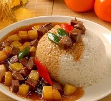 Beef and Potato Rice Bowl