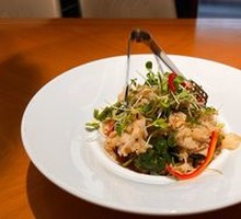 Truffle-Infused Enoki Mushroom Salad