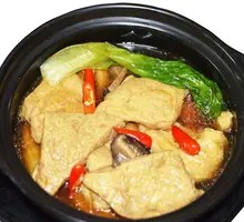 Braised Tofu with Brown Sauce