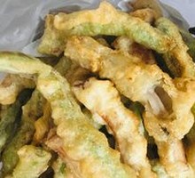 Fried King Oyster Mushroom