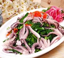 韭菜炒八带