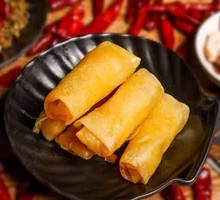 Rolled and Fried Dumplings
