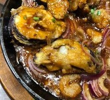 Fried Eggplant and Shrimp