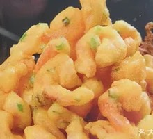 Fried Shrimp with Green Onion