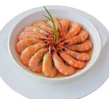 Boiled Shrimp in Salt Water