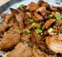 Grilled Chicken and Pork Belly Platter