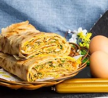 Double Egg and Double Ham Pancake