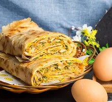 Double Egg Vegetable Pancake
