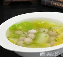 Braised Cabbage with Beef Balls