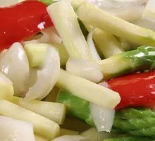 Bamboo Shoots and Asparagus Stir-fry