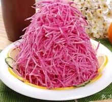 Candied Radish Strips