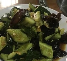 Wood Ear Mushroom and Cucumber Salad