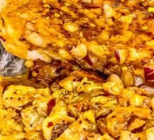 烧饼夹鱿鱼
