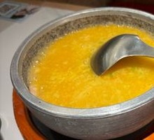 Golden Soup Seafood with Crispy Rice