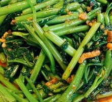 Malay-style Stir-fried Water Spinach