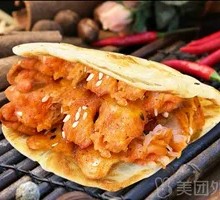 Large Pork Tenderloin Skewer with Flatbread
