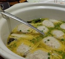 Chicken Broth Noodles with Stuffed Wheat Gluten