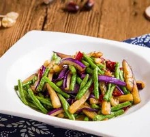 Long Bean Eggplant Stir-fry