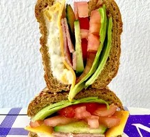 Bacon Potato Cheese Sandwich