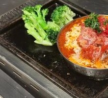 番茄红烩汉堡肉