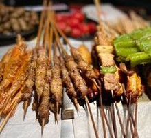 Freshly Sliced Grassland Lamb Skewers