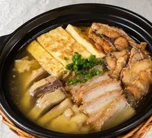 Steamed Three Delicacies with Dried Bamboo Shoots